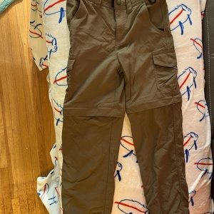 Girls LLBean hiking pants, size 10, zip off legs. Great condition!